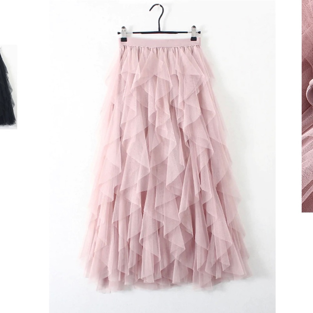 Tulle Layered Ballet Skirt Mid-length Skirt